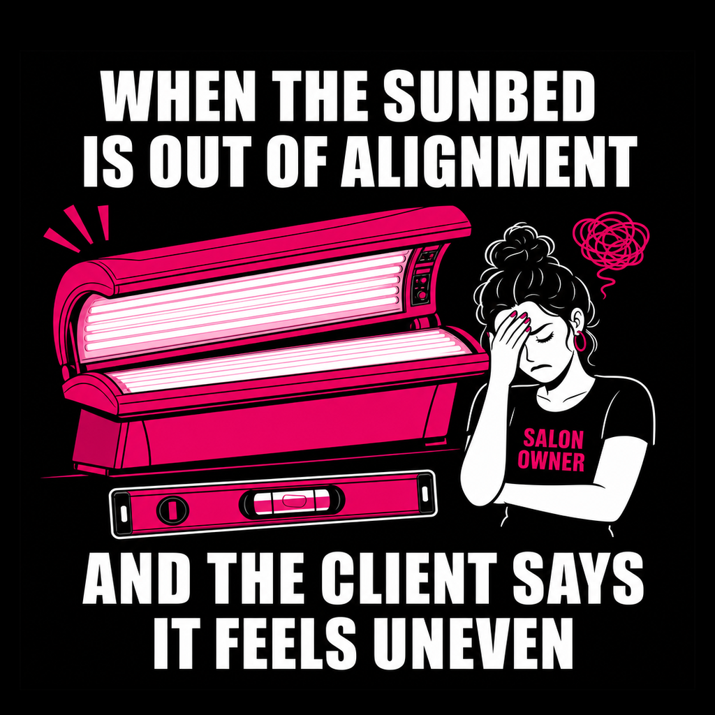 Meme: when the sunbed is out of alignment and not level